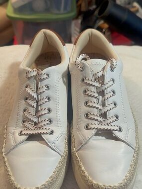 Lucky Women’s White Espadrille Lace-Up Sneakers